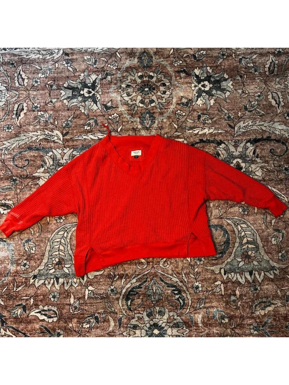 American Eagle Women's Red and Orange Jumper